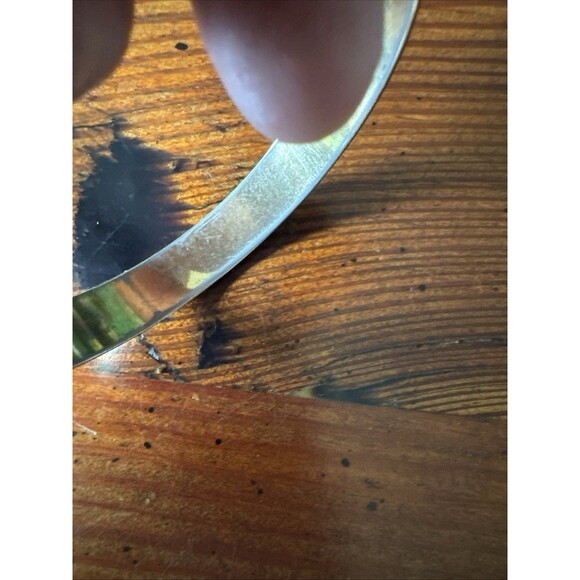 Vintage Monet Gold Tone Bangle Bracelet Textured 8.5” Circumference - Picture 16 of 16